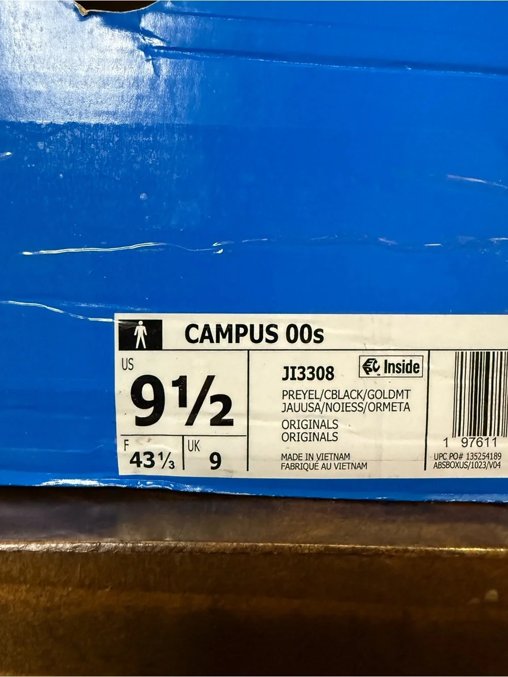 adidas Campus 00s Low-Top Sneakers in Yellow and Black
